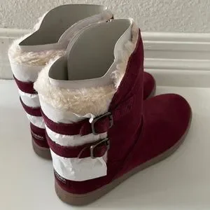 UGG Shoes Koolaburra By Ugg K Amarah Wild Plum Burgundy Boots Girls Sz 2 Nwt New Poshmark